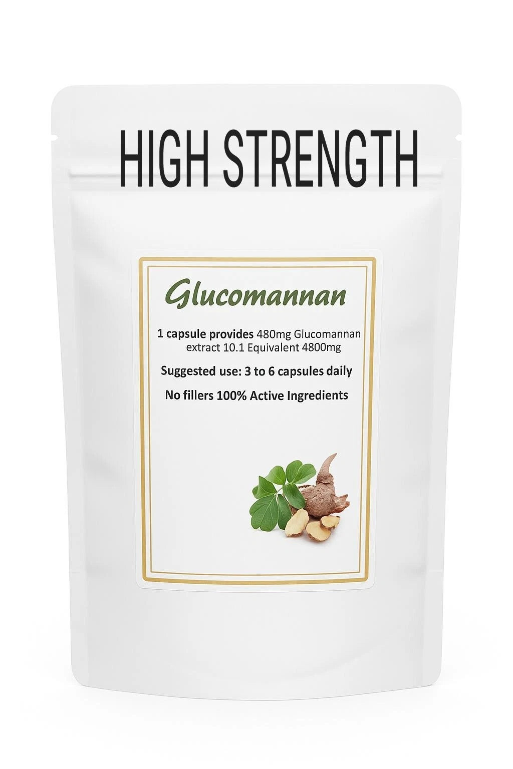 Glucomannan 4800mg Capsules Weight Loss Fibre Appetite Suppressant Konjac Root