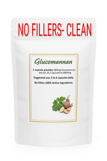 Glucomannan 4800mg Capsules Weight Loss Fibre Appetite Suppressant Konjac Root